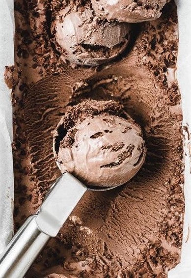homemade chocolate ice cream